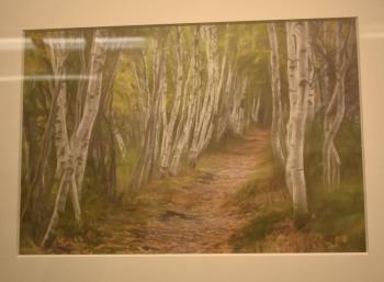 Sandra Wescott: "Birch Lane."