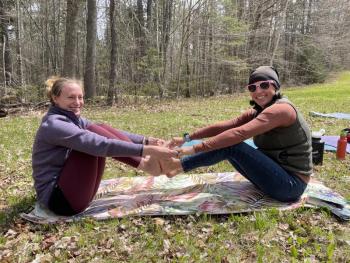 Finding connection at a Hearty Roots retreat. Courtesy photo