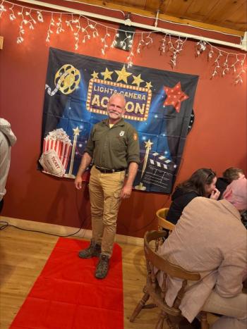 Mike Douglas on the red carpet at Brady's. Erik Ward photo