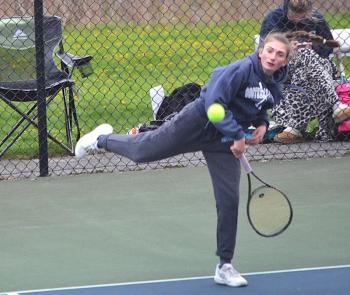 Laura Chapman in action May 5. KEVIN BURNHAM/Boothbay Register