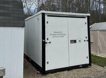 The storage unit donated to Legion Post 36. Courtesy of Linda Harriman