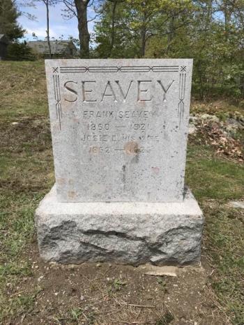 An after picture of the same headstone after cleaning. Sara Fahnley photo