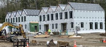 Apartments being built on Butler Road, Boothbay. BILL PEARSON/Boothbay Register