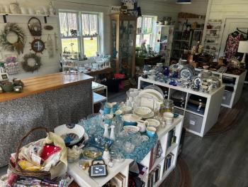 Goods on display at Southport Island Treasures. Photo by Hannah Roberts
