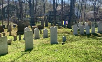 For many funeral homes across the country, unclaimed ashes have become a typical part of daily life. Pictured: Pear Street Cemetery in Boothbay Harbor. ISABELLE CURTIS/Boothbay Register