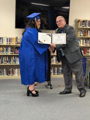 Wendoline Yamilite Juarez of Wiscasset. CANDI JONETH/Boothbay Register 2025 Adult Ed Grad