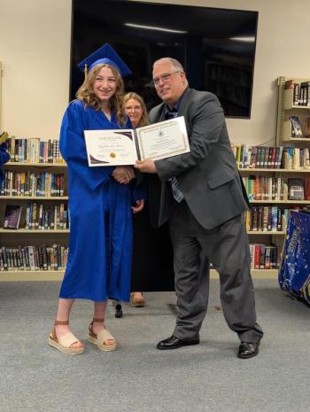 Elizabeth Ann Pearce of Boothbay. CANDI JONETH/Boothbay Register 2025 Adult Ed Grad