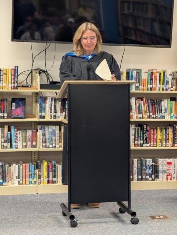 BRACE director Raye Leonard. CANDI JONETH/Boothbay Register 2025 Adult Ed Grad