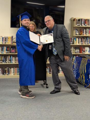Scott Allen Hanna of Alna. CANDI JONETH/Boothbay Register 2025 Adult Ed Grad