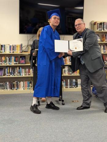 Kerry Heald of Wiscasset. CANDI JONETH/Boothbay Register 2025 Adult Ed Grad