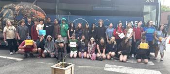 The Boothbay Region Elementary School eighth graders on their trip. Courtesy of Jennifer Hyson