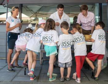 Children visiting from a Boothbay Sea and Science Center summer camp participate in an educational activity at Bigelow Laboratory’s annual open house with Senior Research Scientists Christoph Aeppli, right, and Ben Twining, middle. This year’s event is taking place in East Boothbay from 10 a.m. to 2 p.m. on July 11. Courtesy of Bigelow Laboratory for Ocean Sciences Children visiting from a Boothbay Sea and Science Center. Courtesy of Bigelow Laboratory for Ocean Sciences