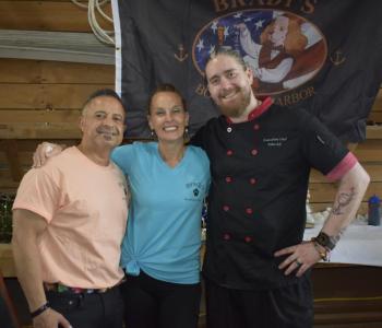 The Brady's team. LISA KRISTOFF/Boothbay Register