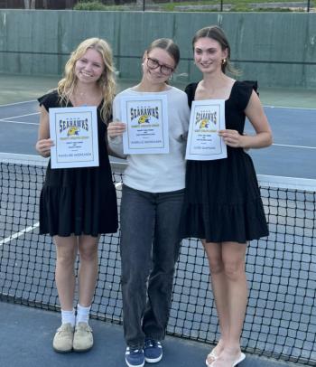 Girls tennis awards