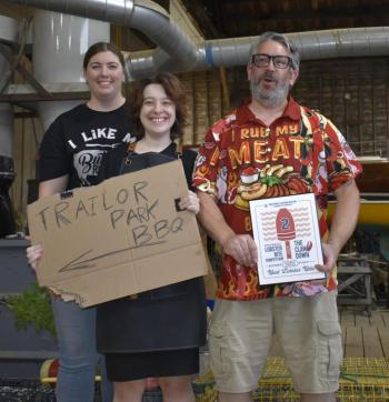 The Judges awarded Claw Down Second Place to Footbridge Brewery. LISA KRISTOFF/Boothbay Register