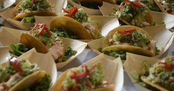 Spruce Point Inn's Asian Lobster Taco.  LISA KRISTOFF/Boothbay Register