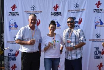 The Judges from left, Corey Pottle, Vanessa Santarelli, and Tony Cameron. LISA KRISTOFF/Boothbay Register