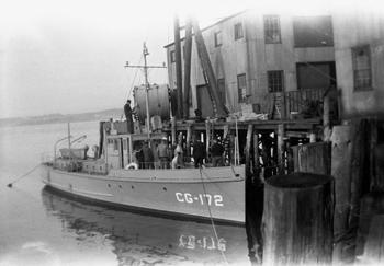 An early Coast Guard vessel. Courtesy of BRHS