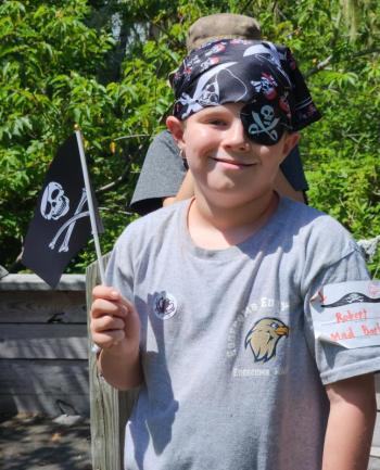 A young buccaneer. Courtesy of Elaine Jones
