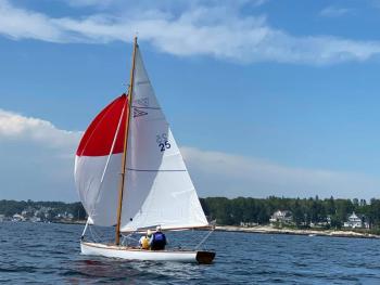 A Boothbay Harbor One Design. Courtesy of BHYC