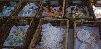  Linda Partridge/Periwinkle Designs tree decorations. LISA KRISTOFF/Boothbay Register
