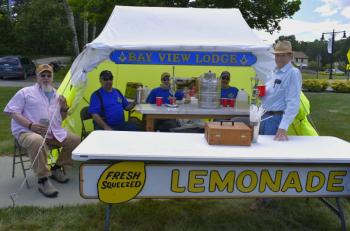 Bay View Lodge Masons served fresh lemonade. FRITZ FREUDENBERGER/BOOTHBAY REGISTER