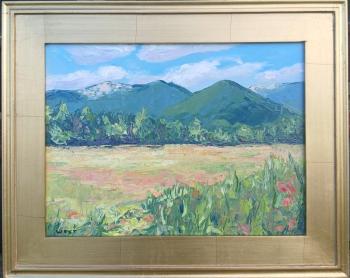 Nora West's award-winning plein air work: "Mountain Magic."