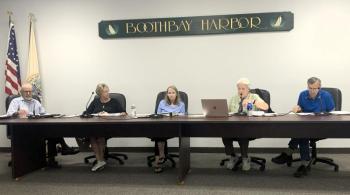 The Boothbay Harbor Board of Appeals Aug. 14. ISABELLE CURTIS/Boothbay Register