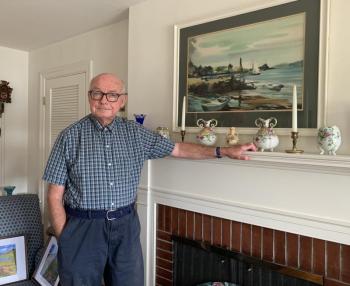 Boothbay Harbor native Tim Lewis talks local connections and future plans for his BRTV show, Chasing Time. ISABELLE CURTIS/Boothbay Register