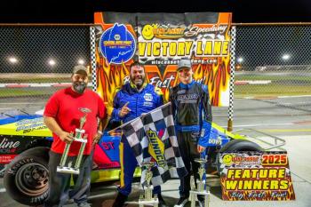 Weekly Mod Top 3, from left: Chuck Colby, Adam Chadbourne and Reed Reno. Jasen Dickey photo