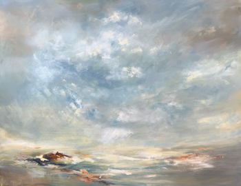 Kathy Buist paintings at Black River Gallery in Boothbay Harbor. Courtesy of the venue