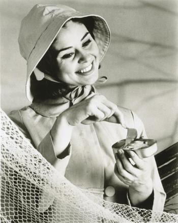This advertisement was created around 1960 by the Maine Sardine Council to encourage people to eat Maine sardines.  