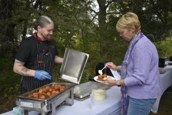 Salted cod balls are on the menu! ISABELLE CURTIS/Boothbay Register