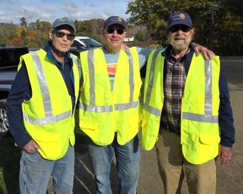 Rotarians helping with parking. Courtesy of Mike Hall Courtesy Mike Hall