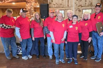 Volunteers at the Karl's Kids community day Oct. 18 at Duck Puddle Campground in Nobleboro. Courtesy of Mike Hall Volunteers at the Karl's Kids community day Oct. 18 at Duck Puddle Campground in Nobleboro. Courtesy Mike Hall