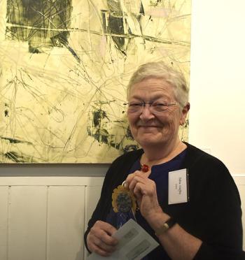 Debra Claffey and her Honorable Mention award for 