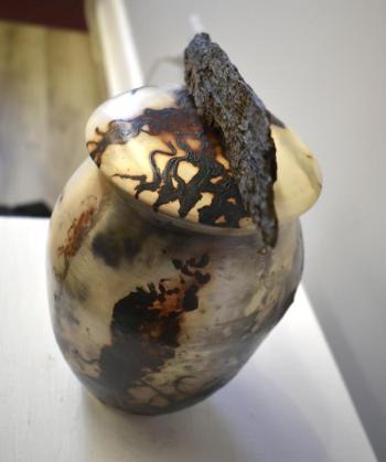 Elizabeth Ambrosino's porcelain "Impermanence."