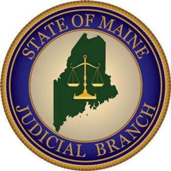 Maine Judicial Branch seal. 