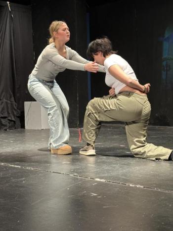 A scene from "Frozen JR" playing this weekend in the BRHS auditorium. Courtesy of Dr. Mary Miller