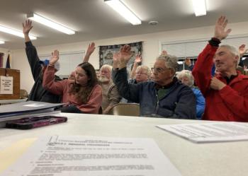 Voters in Beal. Courtesy of Protect Maine