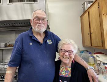 Community Meal with Ed and Nancy. Courtesy of Allyson Goodwin 