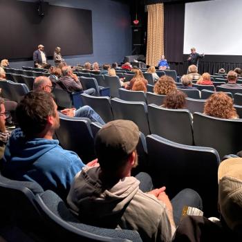 Actor John Michael Higgins at the Harbor Theater for a screening of "Best in Show," which he was in. Courtesy Tanner Grover