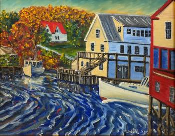 Maine artist John Neville "The Gut South Bristol."
