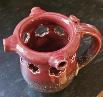 Puzzle mug. Photo taken by her husband Ken Moore