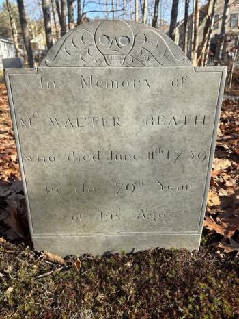 Grave of Walter Beath. Courtesy of Sara Fahnley