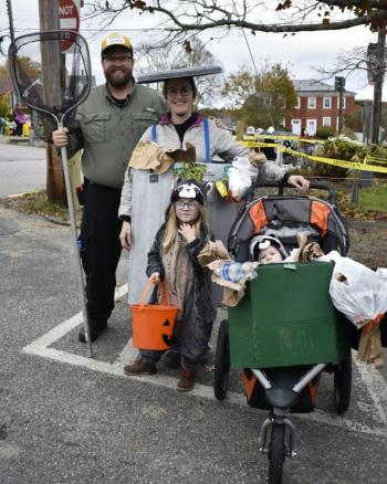 The Fox family, from left, Hunter Lindsay, Ada, and Charlie. FRITZ FREUDENBERGER/Boothbay Register