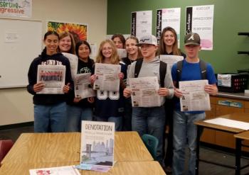 Eureka County Middle School 8th Graders with teacher Mrs. Gearty. Courtesy photo