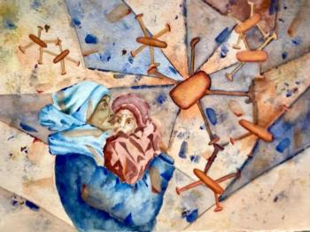 "Constellation of Drones" by Jean Kigel, Maine artist.