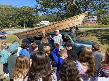 The bateau built by Bristol students. Courtesy photo