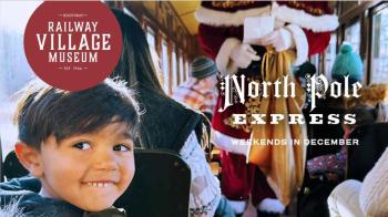 Get your ticket to the "North Pole" for a visit with Santa and lots more Christmas fun! Courtesy of Lori Reynolds